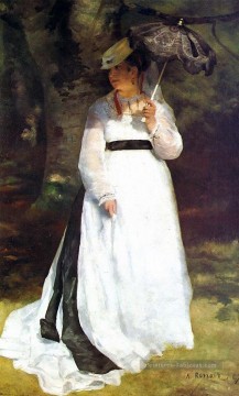 Lise avec un maître parapluie Pierre Auguste Renoir Peinture à l'huile